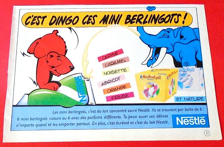 mini berlingots de Nestlé publicité ancienne des années 80